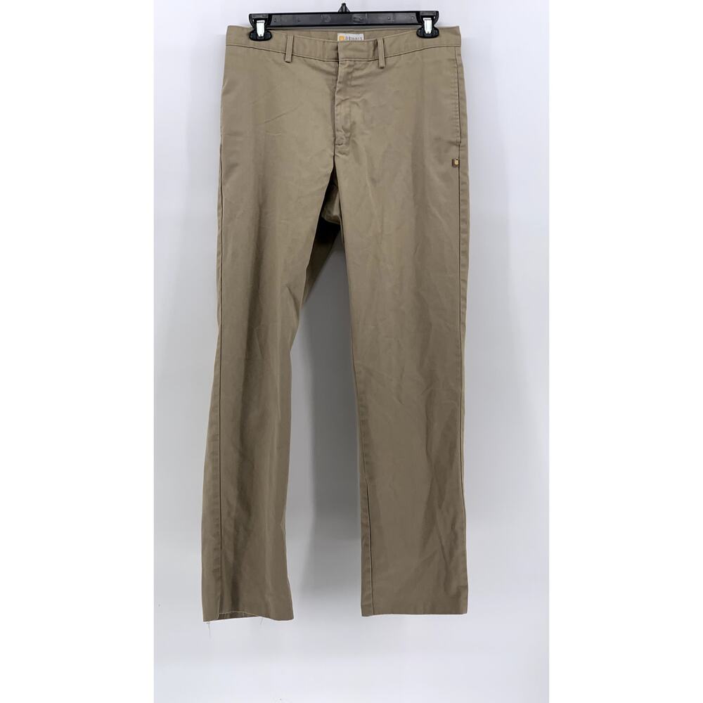 Dennis Men's Tan Straight Leg Uniform Chino Pants SZ 34